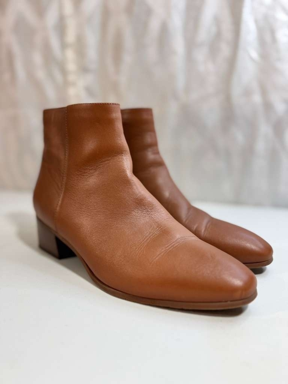 Aquatalia Tan Leather Chukka Boots